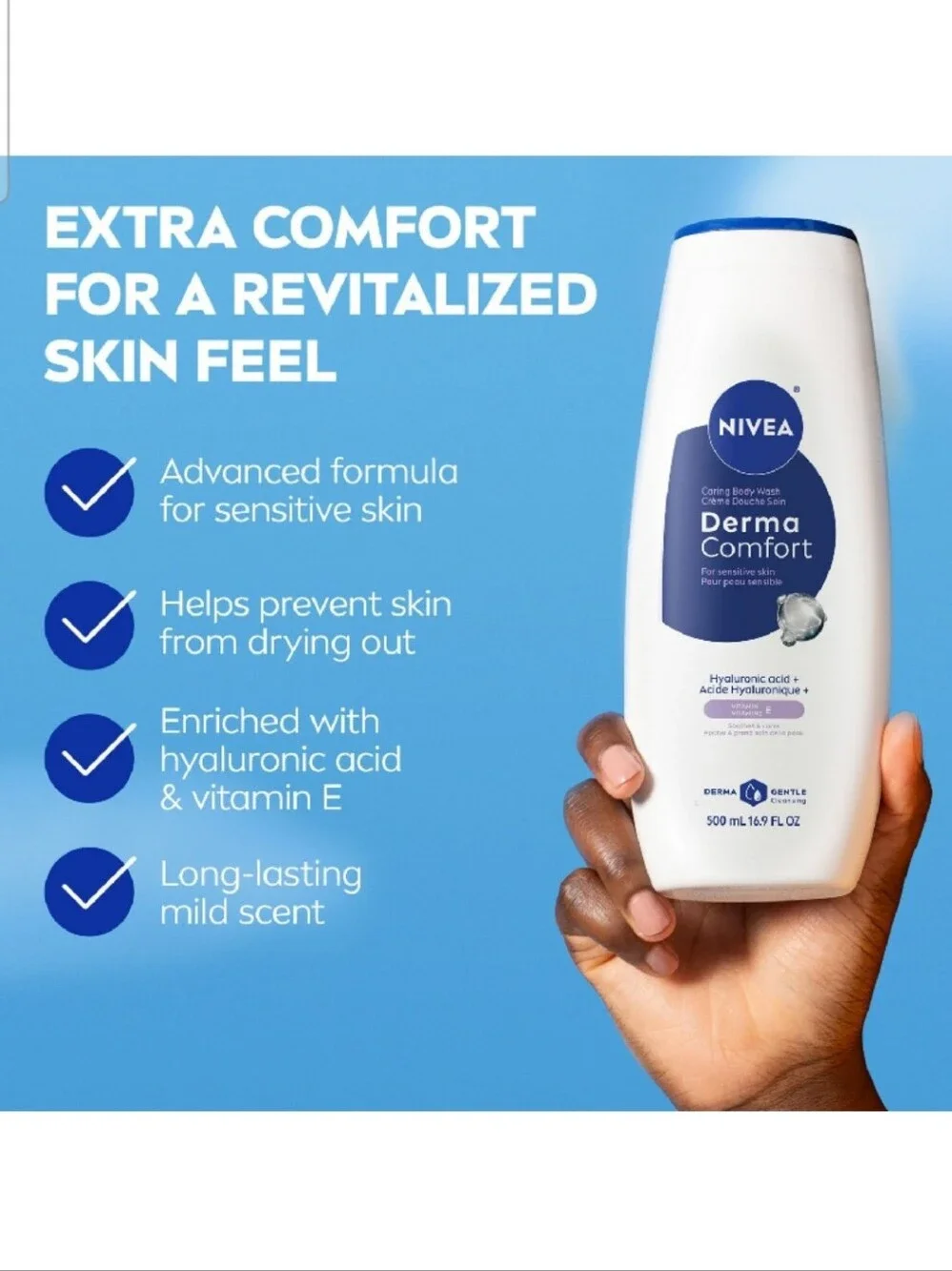🔮3/$15 NIVEA Derma Comfort Body Wash for Sensitive Skin
